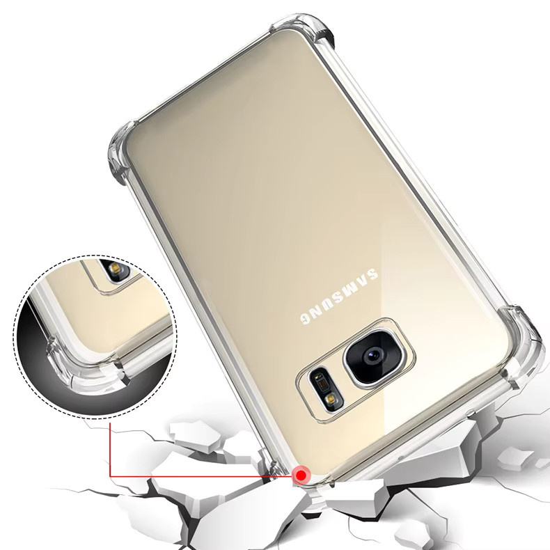 Transparente Silikonhülle für Samsung Galaxy S7 S8 S9 S10e S10 Plus S7 Edge Note 8 9 10 Plus stoßfeste Schutzhülle - Bild 2