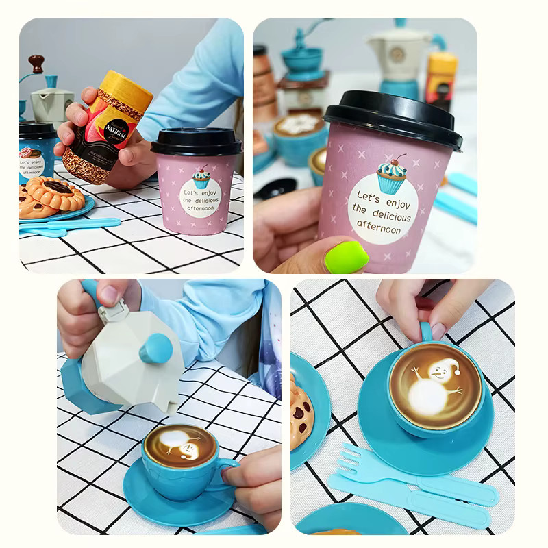 Iu Sxter Tee-Set DIY Simulation Kaffee Spielzeug, ab 3 Jahre - Bild 4