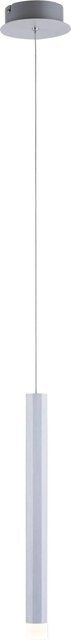 Just Light LED-Pendelleuchte Bruno 1-flammig aus Aluminium in Silber, B: 120 cm, H: 12 cm - Bild 1