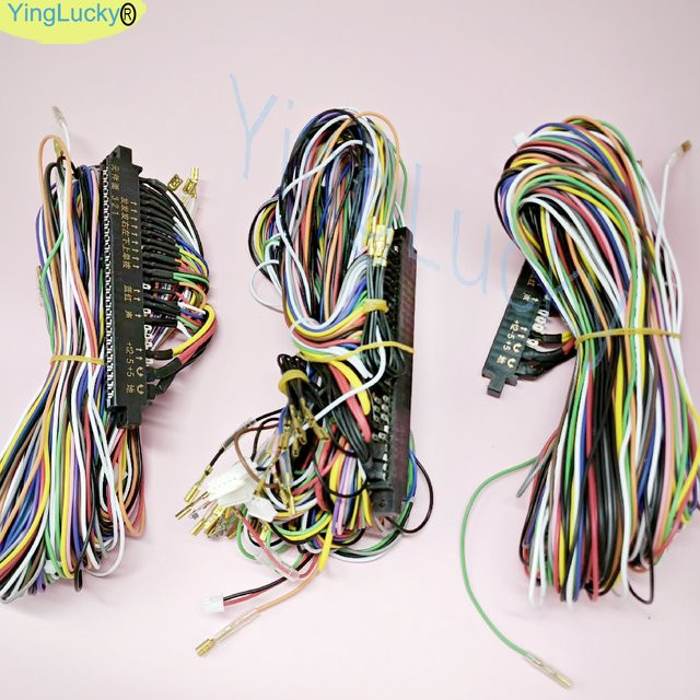 28-poliger Jamma-Kabelbaum für Neo Geo Arcade-Boxen und Spielbretter mit Joystick- und Tastenanschlüssen in Multicolor - Bild 1