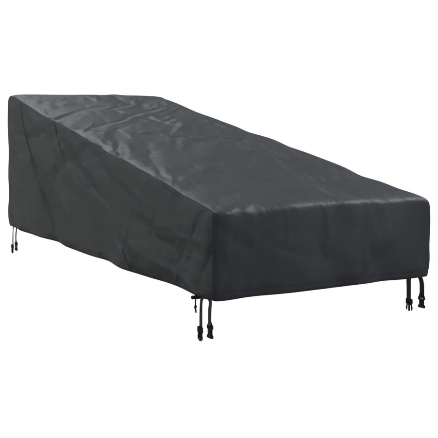 vidaXL Gartenmöbelabdeckung aus Polyester in Schwarz B/T/H: 210 x 80 x 75 cm - Bild 2