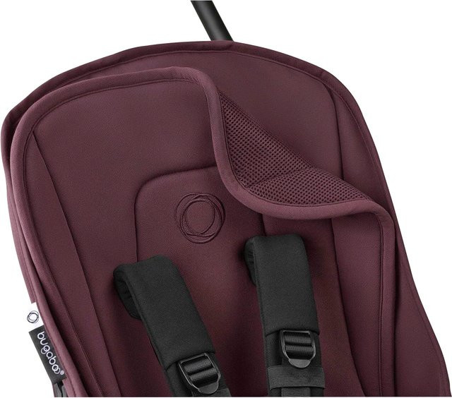Bugaboo Sitzauflage Dual Comfort aus 3D-Mesh-Piqué in Dunkelrot - Bild 1