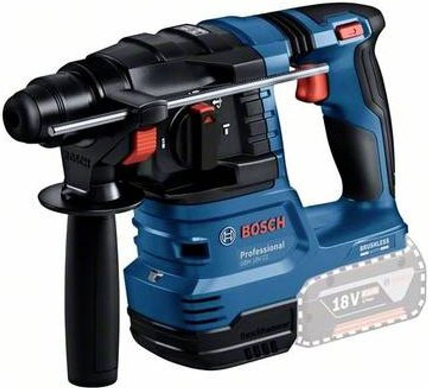 Bosch Professional Akku-Bohrhammer GBH 18V-22 Solo mit SDS plus, 18V, Blau/Schwarz - Bild 3