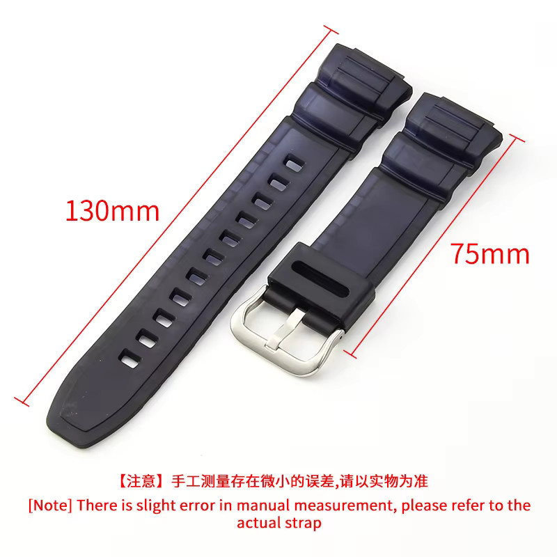 Casio Uhrenarmband, Kautschuk, Schwarz - Bild 2