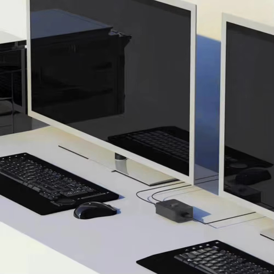 KEBIDUMEI USB 3.0 KVM-Switch Bidirektionaler USB-Hub und Controller für PC, Tastatur, Maus und Drucker, Schwarz - Bild 2