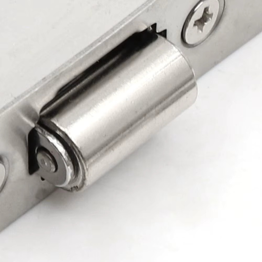 Edelstahl Türriegel und Rollverriegelung in Silber für Schränke und Holztüren - Bild 4