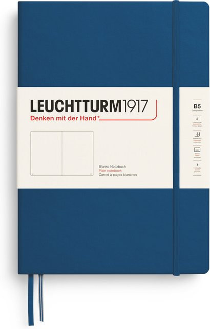 LEUCHTTURM1917 Composition Notizbuch blanko Hardcover B5 Indigo - Bild 1
