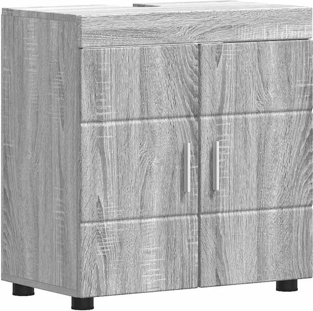 vidaXL Badezimmerschrank-Set TULUM in Grau Sonoma, modern und freistehend, B/T/H: 60 x 34 x 63 cm - Bild 1