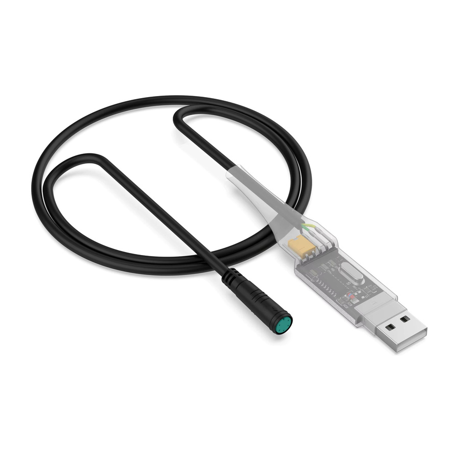 Varstrom USB-Programmierkabel für BAFANG UART oder CAN Mittelmotor-Kit BBS02 BBSHD G0900 Elektrofahrrad-Motoren, Farbe: Schwarz, Länge: 100 cm - Bild 1