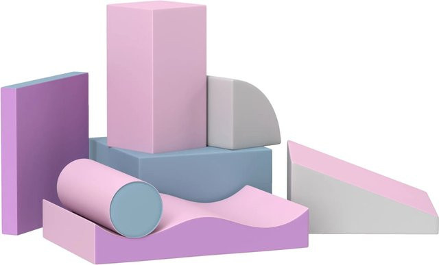 HOMCOM Schaumstoff Bausteine Softbausteine Mehrfarbig 1-3 Jahre - Bild 1
