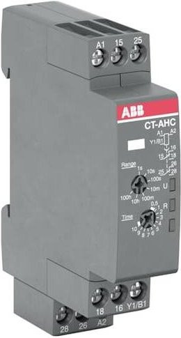 ABB CT-AHC.22 Zeitrelais Grau für DIN-Schiene mit Zeitbereich 0,05 - 360000s - Bild 1
