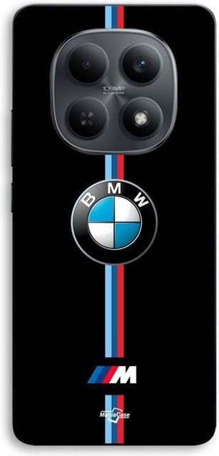 MANIACASE Handyhülle für Xiaomi Redmi Note 15 5G aus Silikon TPU mit BMW Logo in Schwarz - Bild 1