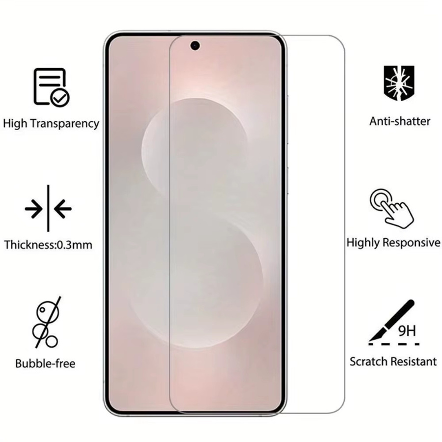 Samsung Galaxy S26 S26 Ultra Displayschutz aus gehärtetem Glas, 1-5 Stück, transparent, HD-klar mit 9H-Härte - Bild 2