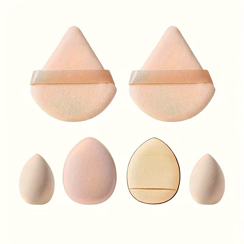 HUAZDS Make-up-Schwamm-Set, 6-teilig, latexfrei, für alle Hauttypen - Bild 1