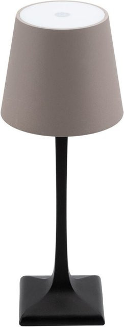 Securit Milano Kabellose LED-Tischleuchte für Innen und Außen, Schwarz, B/T/H: 10 x 10 x 28 cm - Bild 1