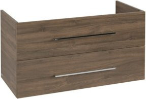 Villeroy & Boch Waschtischunterschrank Avento in Braun, Wandmontage, B/T/H: 98 x 51,4 x 48,4 cm - Bild 1