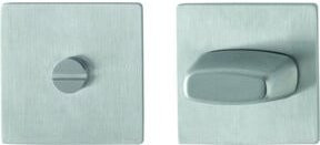 Schlüsselrosetten-Paar HOPPE E848NS VA F69 in Silber aus Edelstahl mit 2mm Schildstärke und quadratischer Form - Bild 1