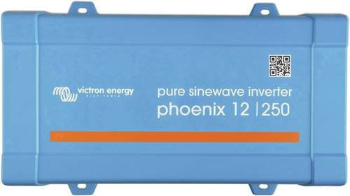 Victron Energy Phoenix Wechselrichter 12/250 VE.Direct in Blau mit Bluetooth, 250 VA, 12 V/DC zu 230 V/AC - Bild 1