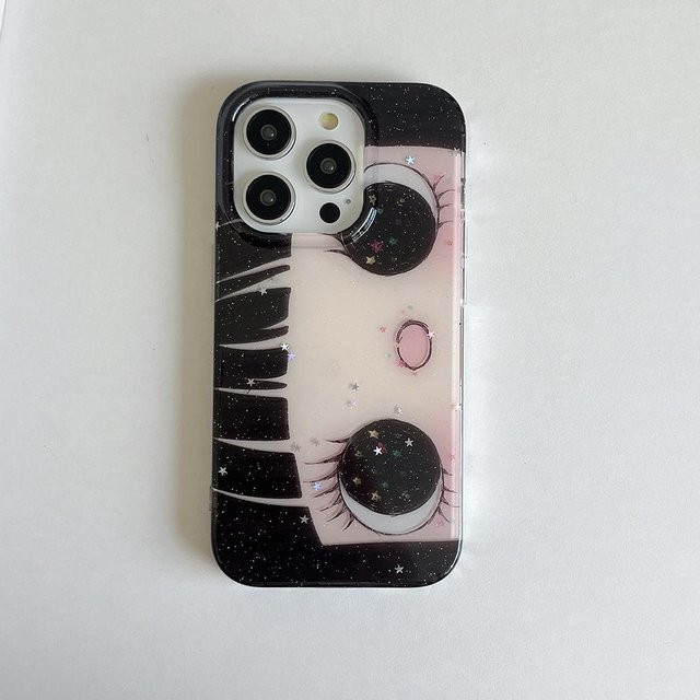 ASONPAI Handyhülle mit Cartoon Anime Design und strahlenden Augen für iPhone 17 16 15 14 13 Pro Max in Multicolour - Bild 1
