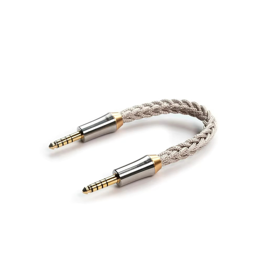 ddHiFi BC44Net Audiokabel mit Dual-Layer-Verstärkung, 4,4 mm symmetrischer Anschluss, grau, Achtsträngiges Flechten - Bild 1