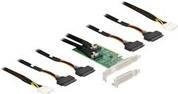 Delock Speicher-Controller PCIe 4.0 x16 U.2 NVMe RAID Karte in Schwarz - Bild 1