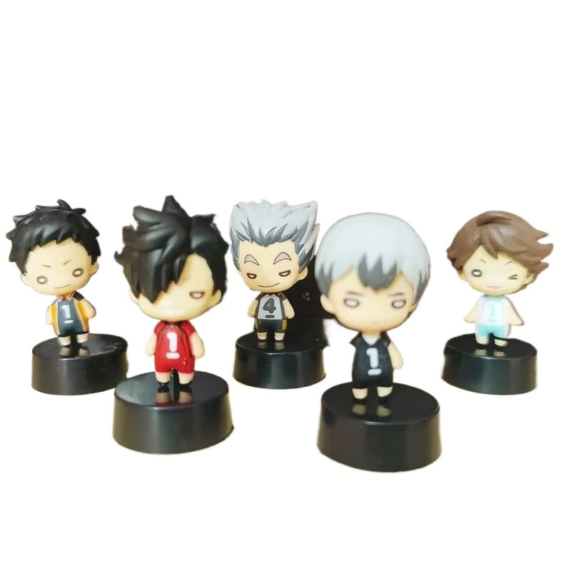 Bandai Haikyuu Chibi Anime-Figuren, 5-teiliges Set, Kunststoff - Bild 3