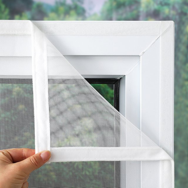 CHARM HOME Moskitonetz für Fenster, weiß, selbstklebend und waschbar - Bild 1