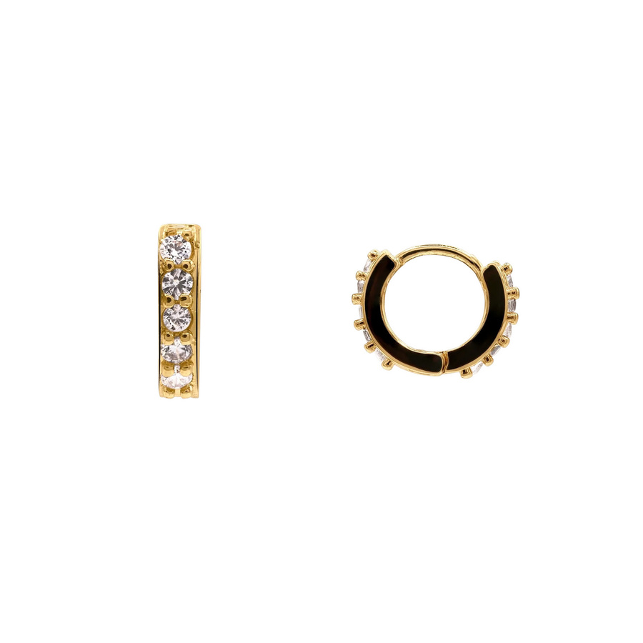 Heideman Ohrringe Celestine, Edelstahl, Gold, Zirkonia, Damen - Bild 1