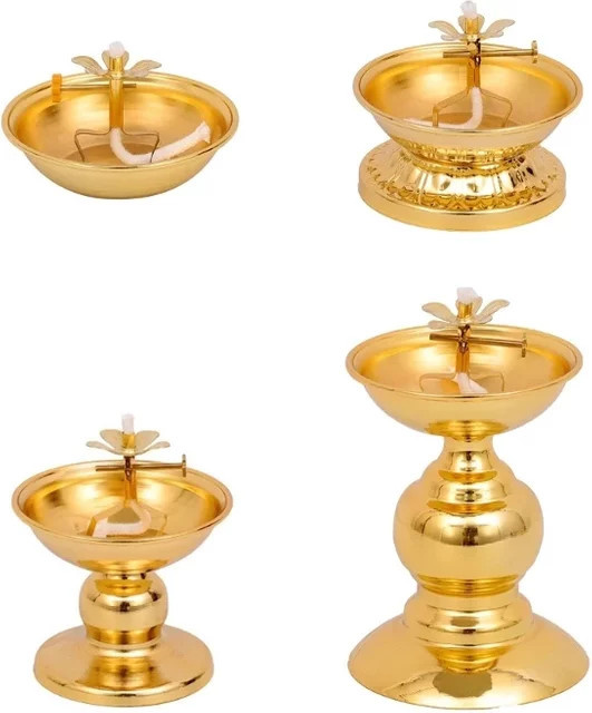 Dimmbare Öllampe in Gold/Messing für den Innenbereich im orientalischen Design - Bild 1