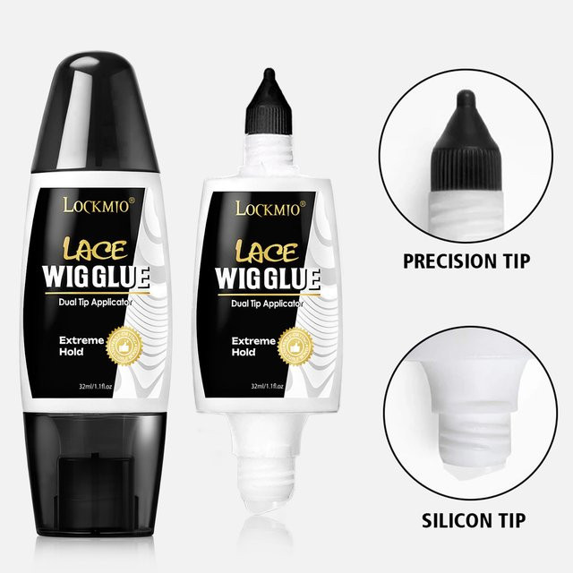 LOCKMIO Perücken-Klebstoff, 2 Stück, 32 ml, wasserfest, Unisex - Bild 1
