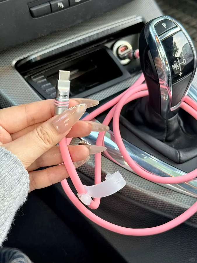 Hichain 2er-Pack USB C auf Typ C Schnellladekabel PD240W aus weichem Flüssigsilikon und Zinklegierung in Schwarz für iPhone, Laptop und Tablets - Bild 5