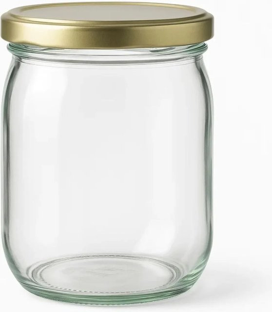 BigDean 6er Set Overnight Oats Gläser aus Glas, transparent, 1 Liter, luftdicht und auslaufsicher - Bild 1