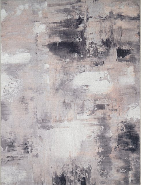 Waschbarer Teppich Marsea in Beige mit abstraktem Design, B/T: 60 x 100 cm - Bild 1