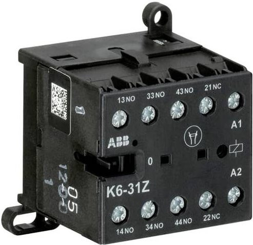 ABB K6-31Z-03 Kleinschütz in Schwarz mit 3 Schließern und 1 Öffner - Bild 1