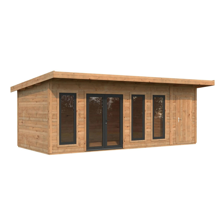 Palmako Holz-Gartenhaus Aurelia mit Pultdach in Hellbraun, B: 670 cm, T: 300 cm - Bild 2