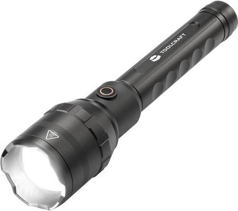 Toolcraft LED Taschenlampe akkubetrieben mit 8000lm in Schwarz - Bild 1