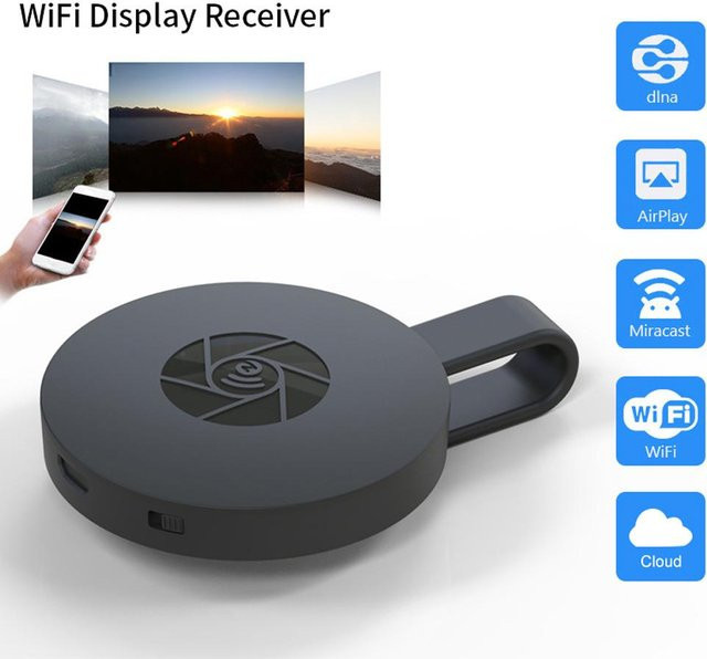 Koogeelife G2 Wifi Screen Sharer Dongle Receiver Full HD 1080P HDMI TV Stick in Schwarz - Bild 1