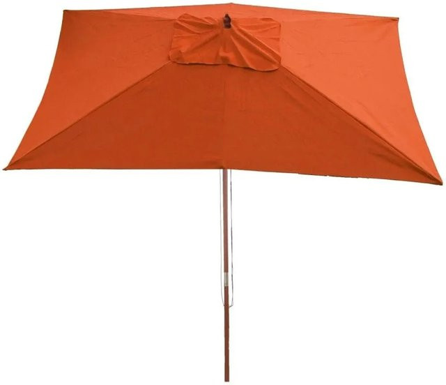 MCW Sonnenschirm Lissabon aus Holz und Polyester in Terracotta, B: 300 cm, H: 200 cm - Bild 2