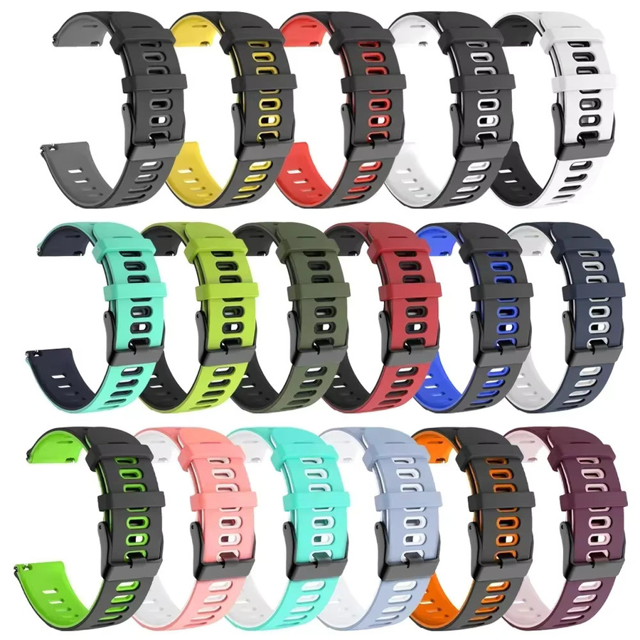 CHIICSMART Uhrenarmband Silikon, Schwarz, Unisex - Bild 2