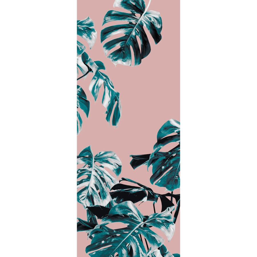 Komar Fototapete Vlies Monstera in Rosé mit botanischem Design, Breite: 100 cm, Höhe: 250 cm - Bild 2