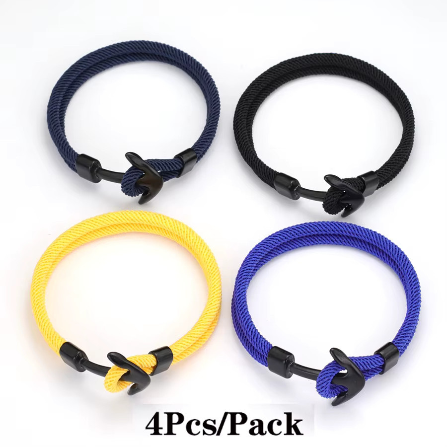 Noter Ankerarmband Herren, Stoff, Bunt - Bild 1