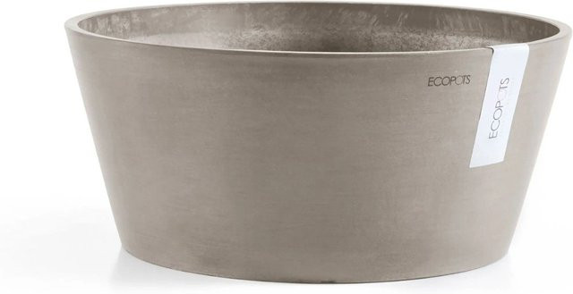 Ecopots Pflanzschale Frankfurt Blumentopf Braungrau Durchmesser: 30 cm - Bild 1