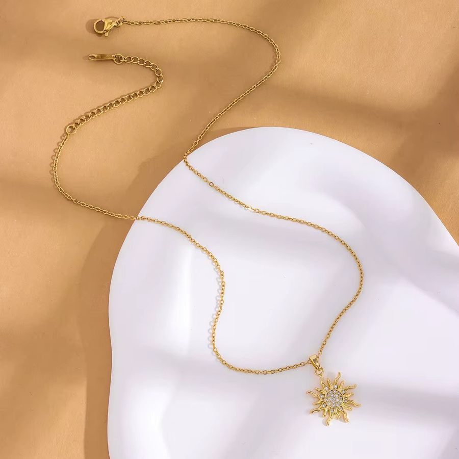 Marisa Halskette, 18K Gold überzogen, Edelstahl, Zirkonia, Damen - Bild 3