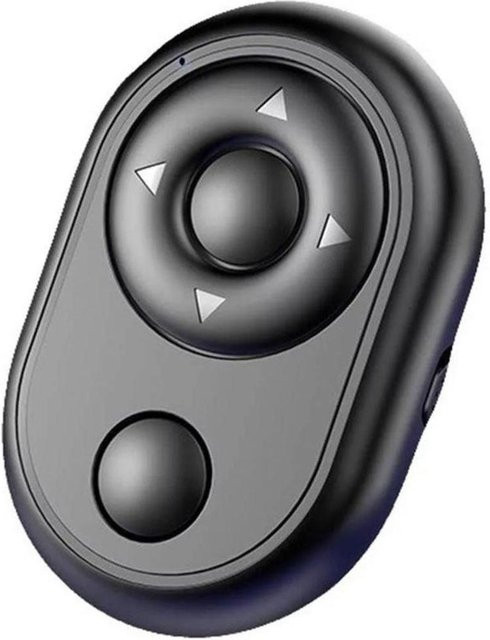 Mini-Funkfernbedienung mit Bluetooth als Selbstauslöser und mobiler EBook-Seitenwender in Schwarz - Bild 1
