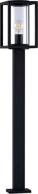 Lucande Außenleuchte Ferda Modern Schwarz aus Aluminium, 1-flammig E27, IP44 Spritzwassergeschützt - Bild 1