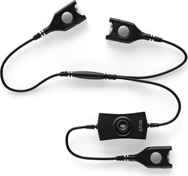 Sennheiser ATC 2 Schulungskabel mit EasyDisconnect und Mute Schalter für Trainer, Schwarz - Bild 1