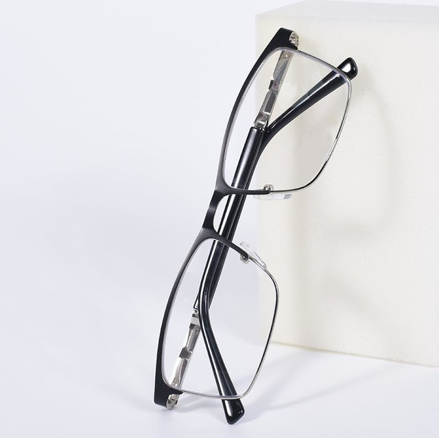 ONEVAN Lesebrille, Vollrand, quadratisch, Metall, schwarz, Herren - Bild 1