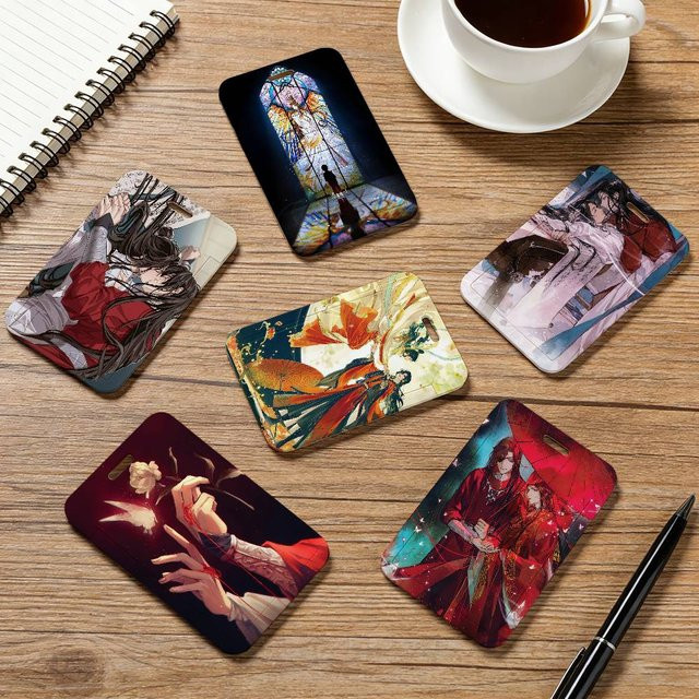 Anime H-Heaven Official's Blessing Kartenhalter mit Schlüsselband für Ausweise und Namensschilder, Unisex, Kunststoff - Bild 1