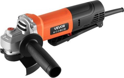 VEVOR Winkelschleifer mit Kabel, 114,3 mm, 12.000 U/min, Orange, zum Schleifen, Schneiden und Entrosten von Metall mit verstellbarem Staubschutz