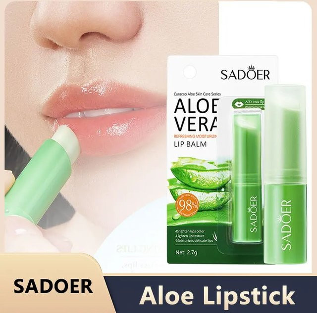 Sadoer Aloe Vera Lippenbalsam, Glänzend, Unisex - Bild 1